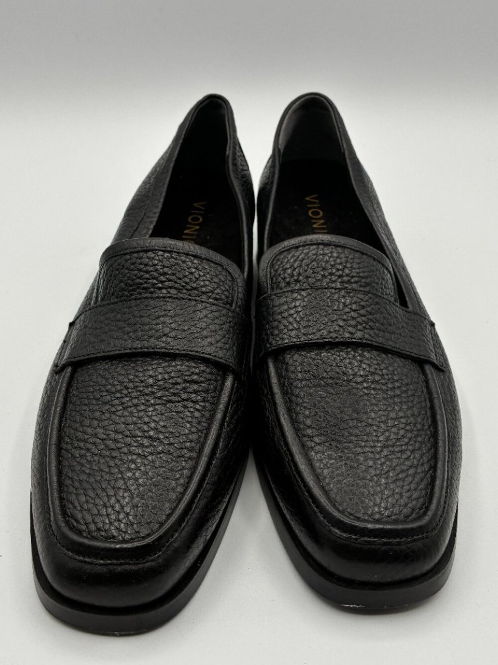 Vionic Shoes Black Pebbled Leather Sellah Loafers Slip On Flats - Picture 8 of 15